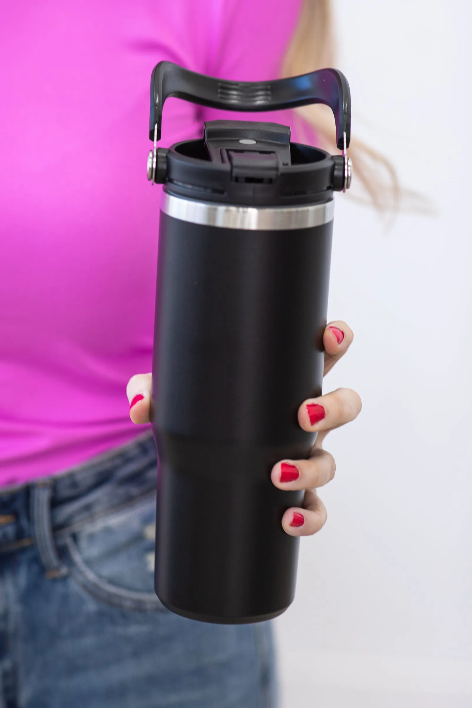 Black 30oz Stainless Steel Tumbler