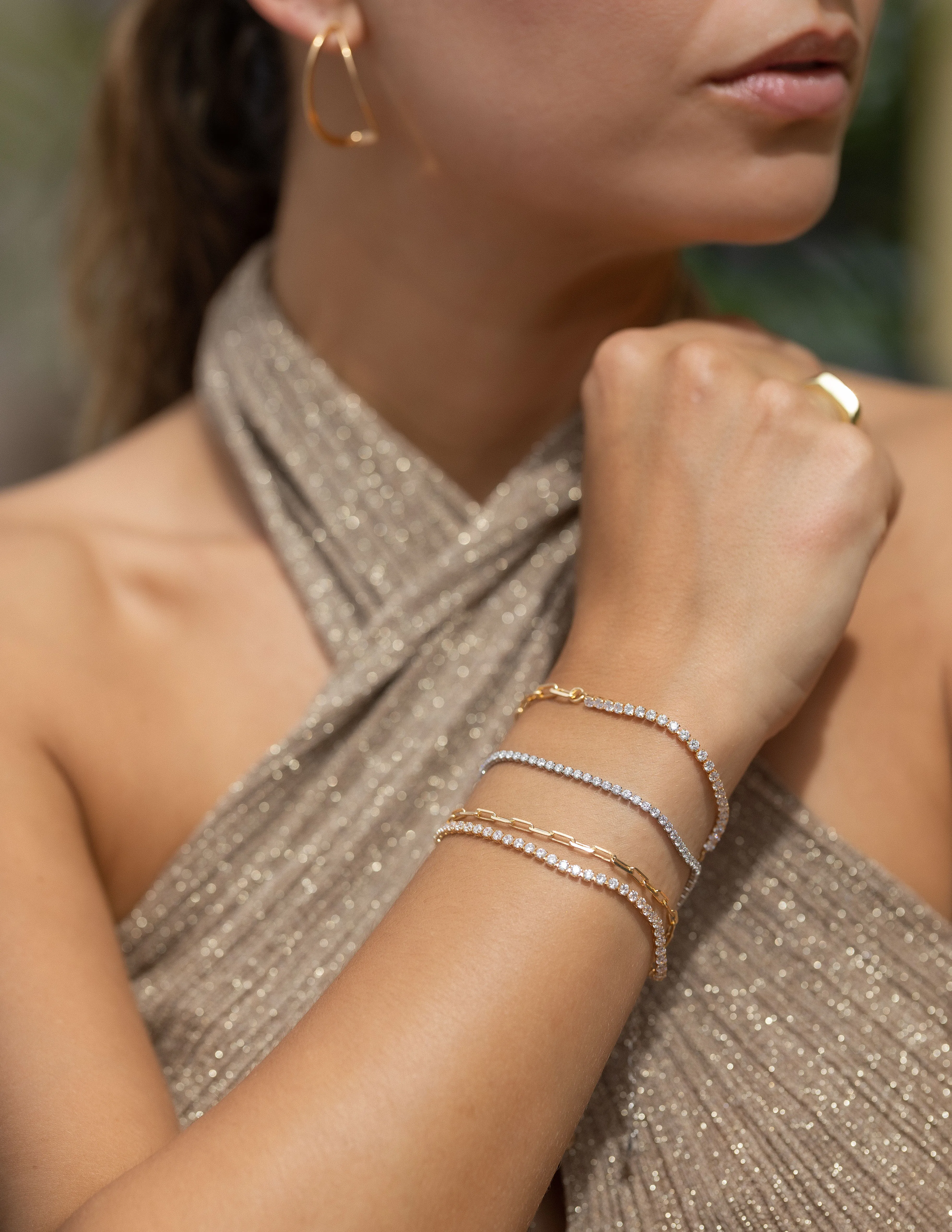 Halsey Paperclip x Tennis Bracelet