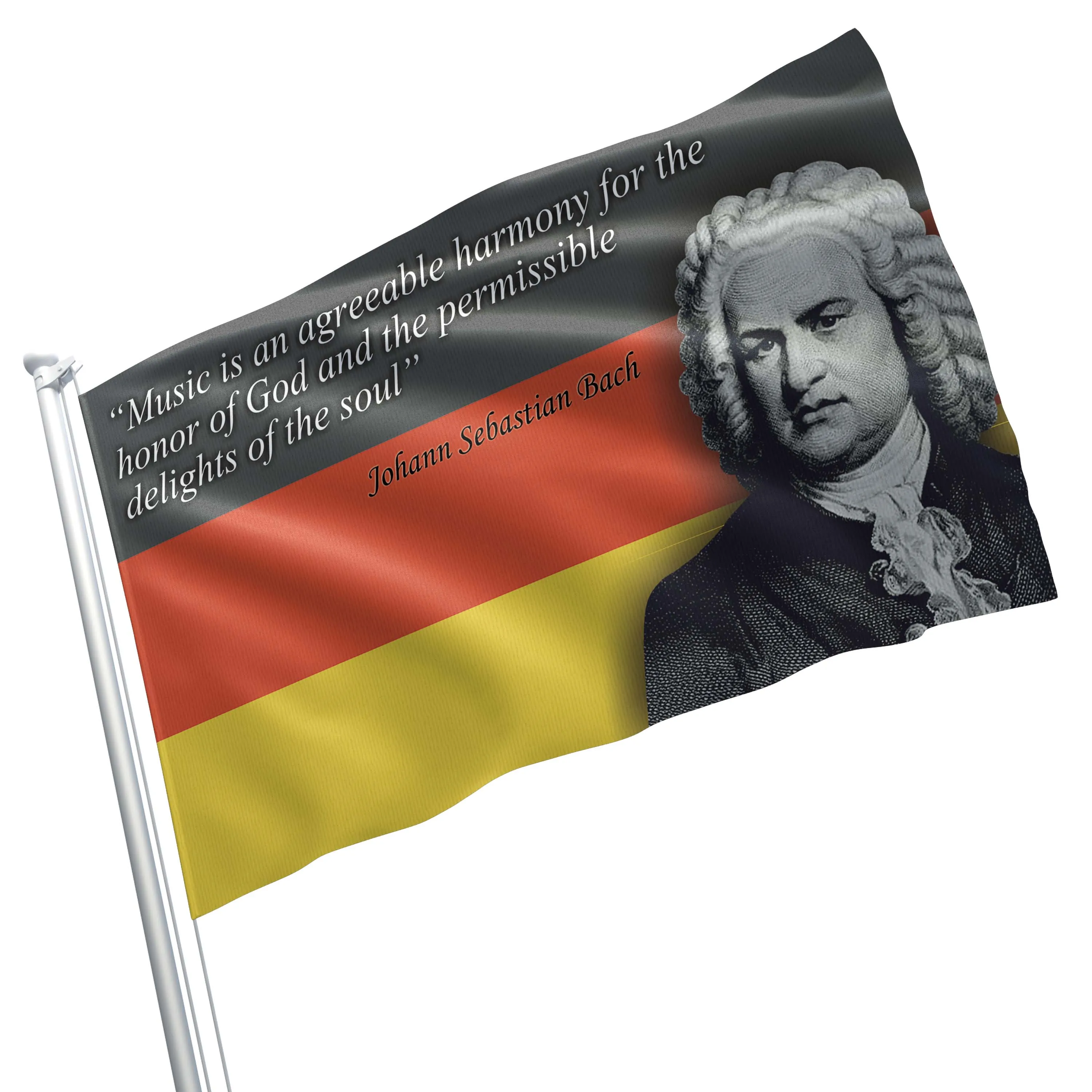 Johann Sebastian Bach German Composer Flag Banner
