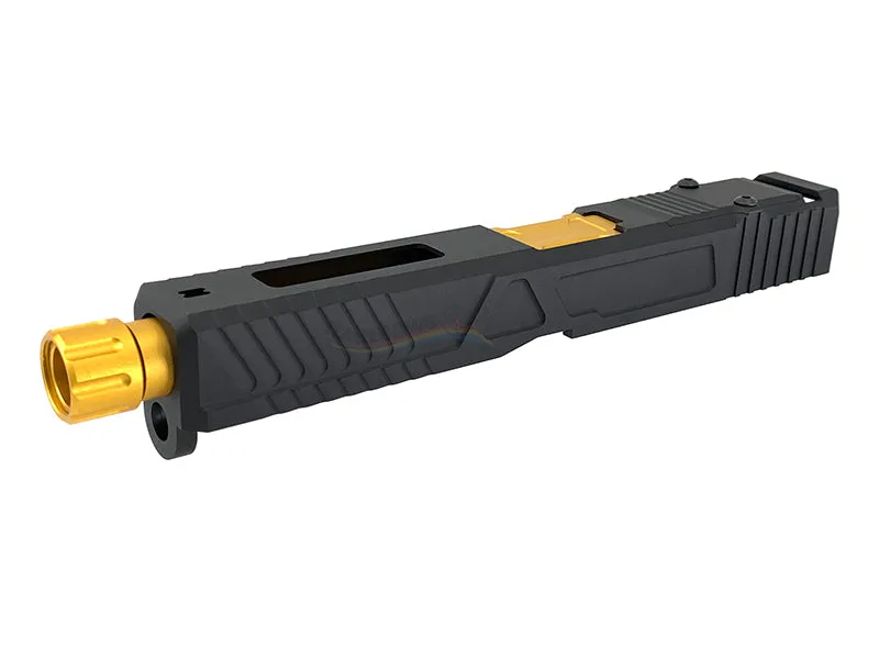 MITA RMR Slide & Threaded Outer Barrel Set For VFC/Umarex G17 (Black)