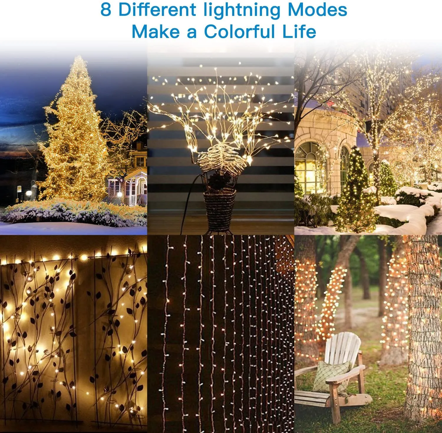 New Solar String Lights, LDesign 72ft 200 LED Solar Twinkle Romantic Powered Starry Fairy Lights Waterproof(IP65) Outdoor String Lights