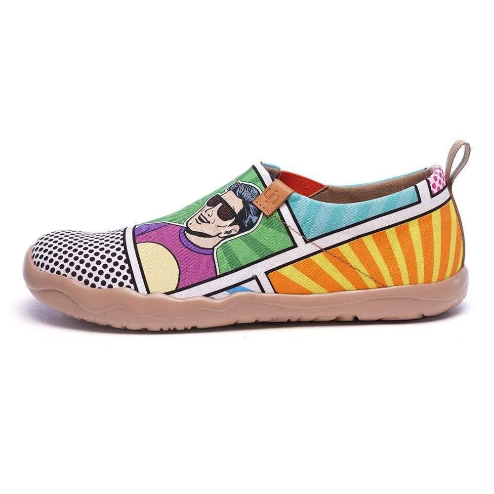 POP ART Men Canvas Slip-ons