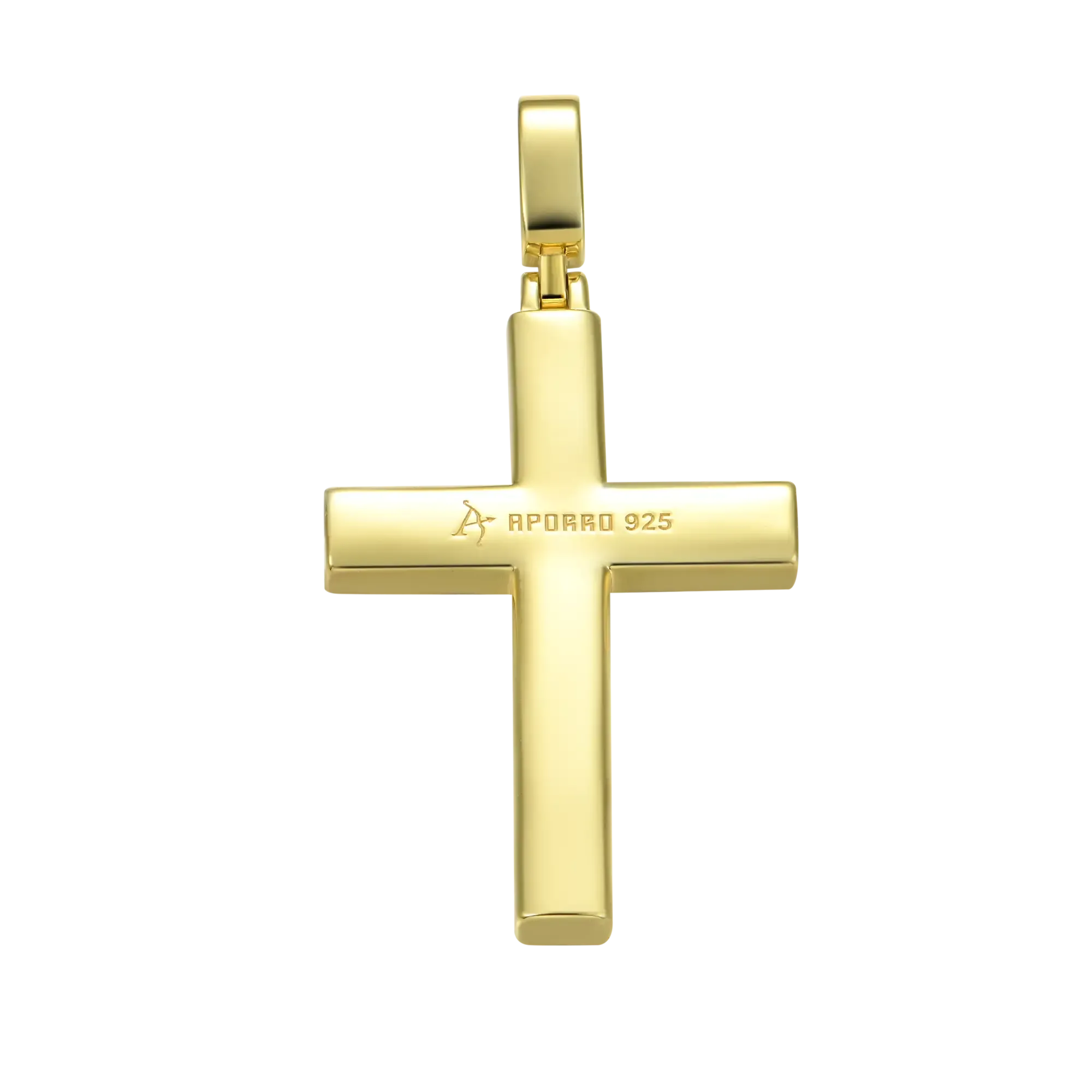 Solid Tennis Cross Pendant - Large