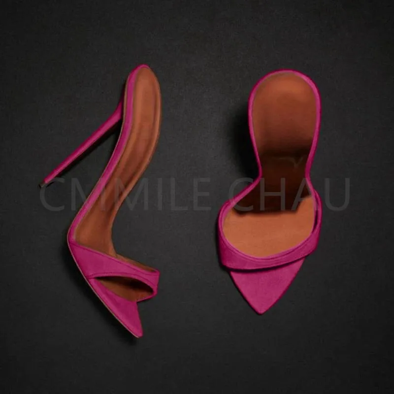 Thin High Heel Slide Sandal